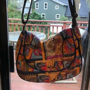 Abstract shoulder bag